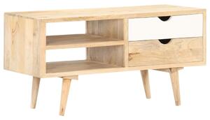 TV Cabinet 90x35x45 cm Solid Mango Wood
