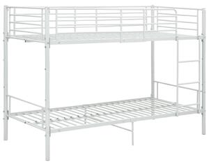 Bunk Bed White Metal 90x200 cm