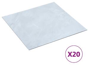 Self-adhesive Flooring Planks 20 pcs PVC 1.86 m² White Marble