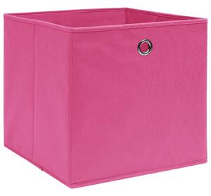 Storage Boxes 4 pcs Pink 32x32x32 cm Fabric
