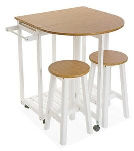 Table set with 2 chairs Flip-top (39,5 x 84 x 86 cm)