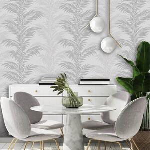 Belgravia Decor Aria Glitter Silver and Grey Wallpaper