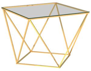 Coffee Table Gold 80x80x45 cm Stainless Steel