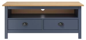 TV Cabinet Hill Grey 110x40x47 cm Solid Pine Wood