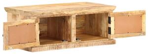 Coffee Table 90x50x35 cm Solid Mango Wood and Natural Cane