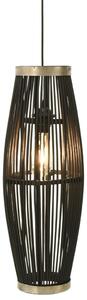 Pendant Lamp Black Willow 40 W 27x68 cm Oval E27