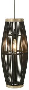 Pendant Lamp Black Willow 40 W 25x62 cm Oval E27