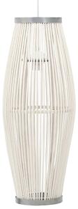 Pendant Lamp White Willow 40 W 21x50 cm Oval E27