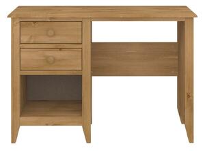 Heston Solid Pine 2 Drawer 1 Open Shelf Desk