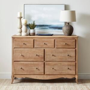 Giselle 7 Drawer Chest, Mango Wood Brown