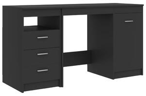 Desk Grey 140x50x76 cm Engineered Wood