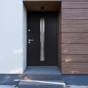 Aluminium Front Door Anthracite 90x200 cm