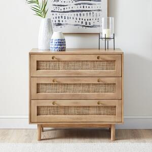 Indi 3 Drawer Chest, Mango Wood Brown