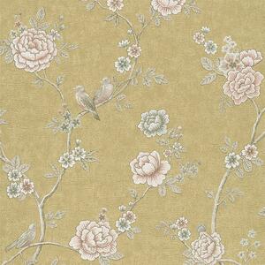 Grandeco Boutique Clarence Toulouse Green Wallpaper