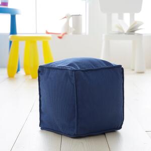 Cube Cushion Navy Blue