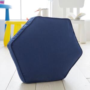 Hexagon Cushion Navy Blue