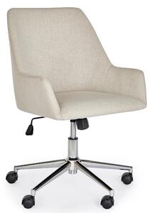 Elliott Natural Fabric Office Chair Beige