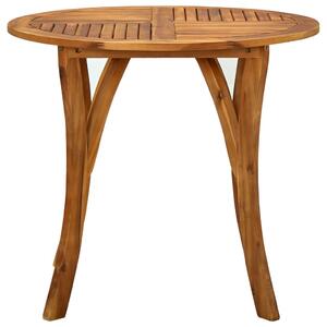 Garden Table Ø 85 cm Solid Acacia Wood