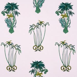 Emma Shipley Jungle Palms Fabric Pink