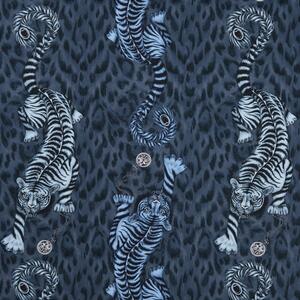 Emma Shipley Tigris Curtain Fabric Navy