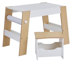 Kids Play Table and Storage Stool
