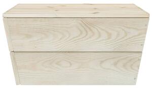 Garden Table 60x60x30 cm Impregnated Spruce Wood
