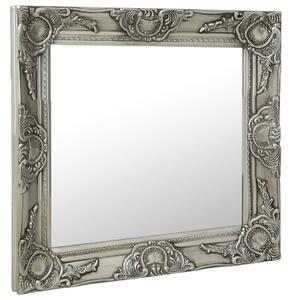 Wall Mirror Baroque Style 50x50 cm Silver