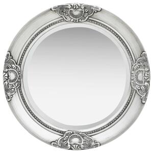 Wall Mirror Baroque Style 50 cm Silver
