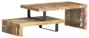 2 Piece Coffee Table Set Solid Reclaimed Wood
