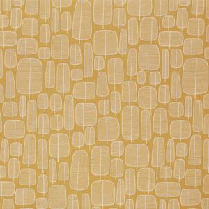 MissPrint Little Trees Curtain Fabric Yellow