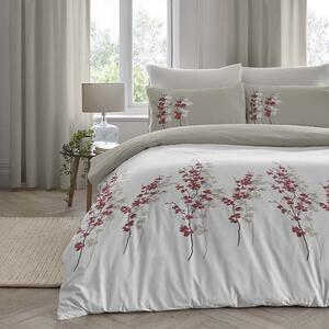 Oriental Flower Bedding Set Red