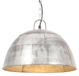Industrial Vintage Hanging Lamp 25 W Silver Round 41 cm E27