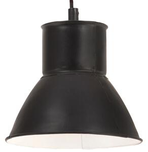 Hanging Lamp 25 W Black Round 17 cm E27