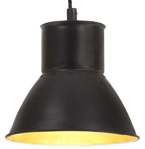 Hanging Lamp 25 W Black Round 17 cm E27