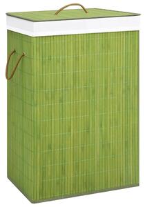 Bamboo Laundry Basket Green 72 L