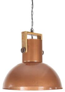 Industrial Hanging Lamp 25 W Copper Round Mango Wood 52 cm E27