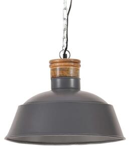 Industrial Hanging Lamp 42 cm Grey E27