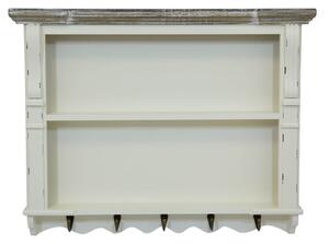 White Shabby Chic Kitchen Wall Shelf