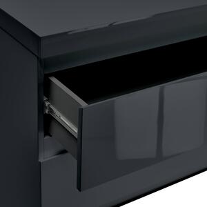 Puro Charcoal High Gloss 4 Drawer Chest