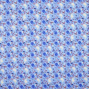 Nautilus Curtain Fabric Bleu