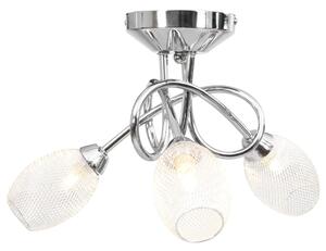 Ceiling Lamp with Chrome Plated Lamp Shades for 3 G9 Bulbs