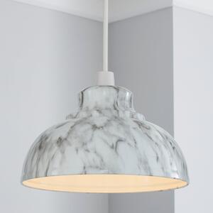 Galley Marble Effect Easy Fit Pendant Grey