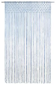 Macrame Curtain Blue 140x240 cm Cotton