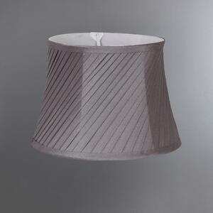 Twisted Pleat Candle Grey Lamp Shade Grey