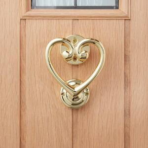 Heart Gold Door Knocker