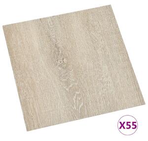 Self-adhesive Flooring Planks 55 pcs PVC 5.11 m² Beige