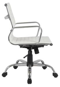Dave Office Chair - White Faux Leather