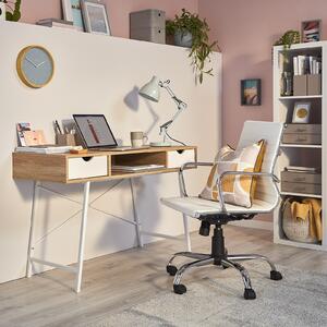 Dave Office Chair - White Faux Leather