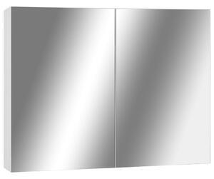 Bathroom Mirror Cabinet White 80x15x60 cm MDF