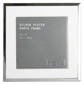Hotel Silver Photo Frame 4" x 4" (10cm x 10cm) Silver